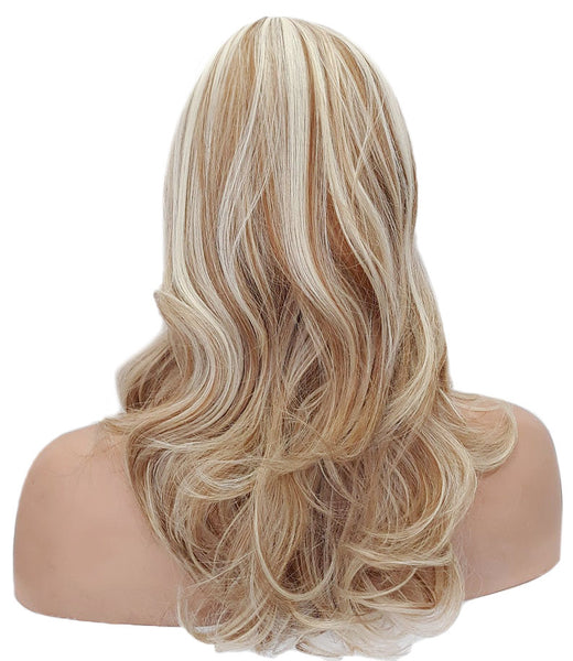 Curly Golden, Ash, and Platinum Blonde mixed Wig