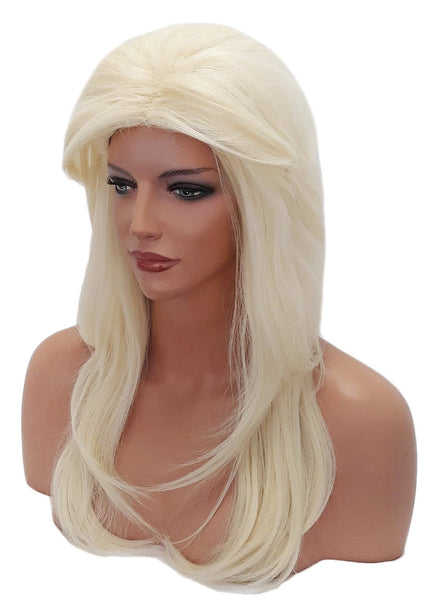 Platinum Blonde Packed Roots Wig