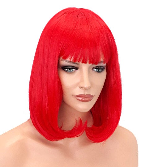 Red Bob Sythetic Wig