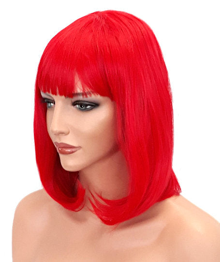 Red Bob Sythetic Wig