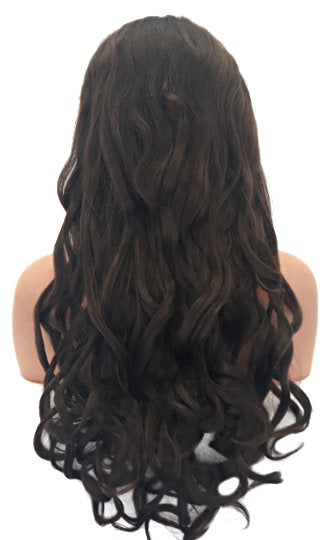 Extra Long and Extra Thick Curly Brown and Wig