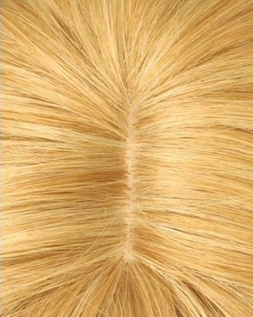 Straight, Long, Blonde, Wig, With Bangs, Platinum and Golden Blonde Mix