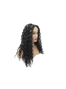 Long Water Wave Lace Front Synthetic Wig, Heat Resistant Natural Look Womens Wig, Curly Women Long Synthetic Hair Wig Ladies Accessories