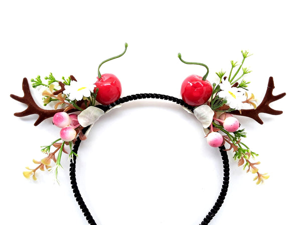 Christmas Reindeer Antlers Women Headband - Deer Xmas Hairband Antlers Hair Piece for Ladies and Girls Christmas Headwear.