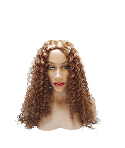 Synthetic Wavy Curly Wig with skin top, Long Natural Wet Look Realistic Auburn Brown Wig, Beauty Luxury Wigs for Everyday Hair Accessories