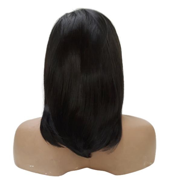 Lace Front Wigs Glueless Wave Synthetic Wigs Heat Resistant Short Bob Wigs Natural Hairline 14 inch