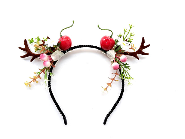 Christmas Reindeer Antlers Women Headband - Deer Xmas Hairband Antlers Hair Piece for Ladies and Girls Christmas Headwear.