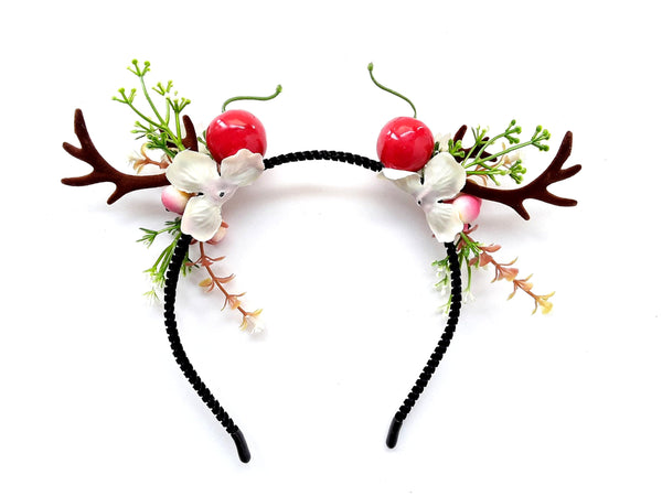 Christmas Reindeer Antlers Women Headband - Deer Xmas Hairband Antlers Hair Piece for Ladies and Girls Christmas Headwear.