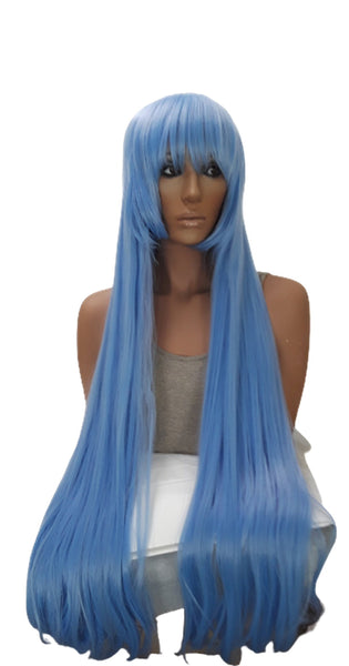 Cosplay Wigs Halloween Long Light Blue/Purple Party Anime Hair (Blue/Purple)