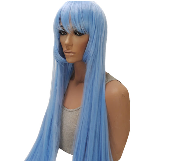 Cosplay Wigs Halloween Long Light Blue/Purple Party Anime Hair (Blue/Purple)