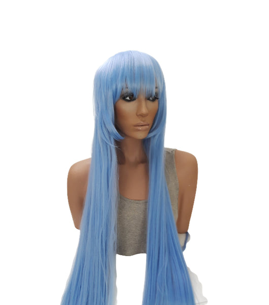 Cosplay Wigs Halloween Long Light Blue/Purple Party Anime Hair (Blue/Purple)