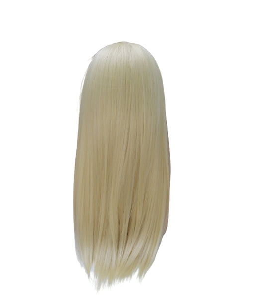 Headband Long Straight Blonde wig Adjustable band black Head Wrap with Casual soft Long Synthetic wig. Daily wear Realistic Natural look Wig