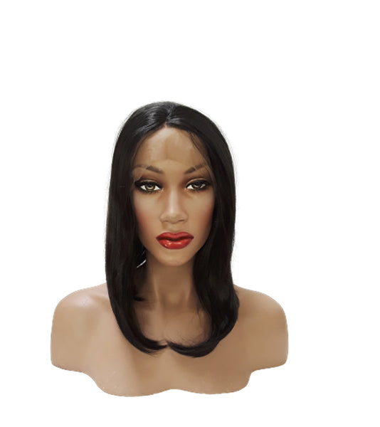 Lace Front Wigs Glueless Wave Synthetic Wigs Heat Resistant Short Bob Wigs Natural Hairline 14 inch