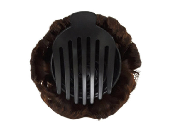 Hair Bun Synthetic Natural Curly Chignon Hairpieces Updo Clip in/on Plastic Comb