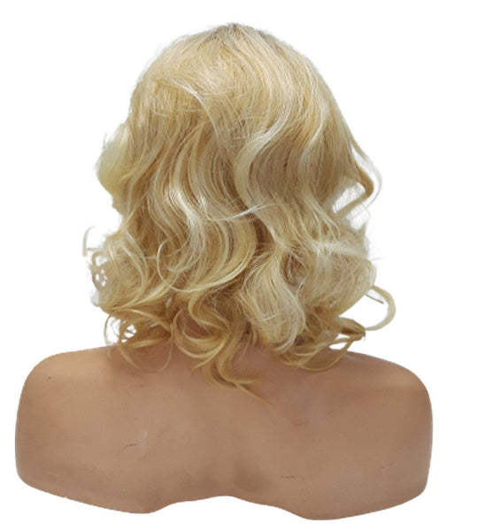 Mixed Blonde Ombre Wig, Wigs, Bangs, Natural, Curly Hair, Cosplay, Ombre wig Hair, Blonde